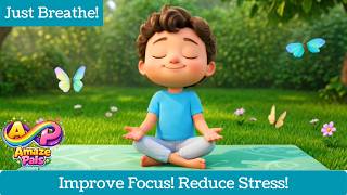 Simple Breathing Exercise for Kids to Improve Focus & Relaxation | Easy Yoga