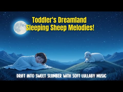 Sleeping Sheep 🌜🐑- Lullaby Music for Toddlers to Fall Asleep Fast