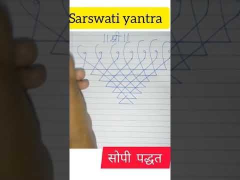 Saraswati yantra/how to draw saraswati yantra/Saraswati yantra easy drawing /dasara saraswati yantra