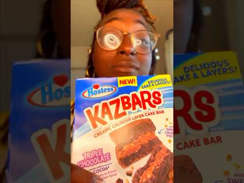 Triple Chocolate Hostess KazBars⁉️ #chocolate #hostess #triple #snacks #shorts #cakes #rva