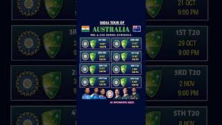 IND vs AUS ODI Series and T20 Series 🔥 #indvsaustralia #AUSvsIND #T20Iseries #ODISeries #viratkohli