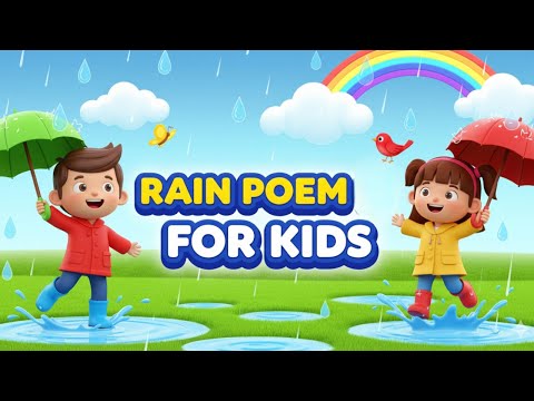 Rain Poem for Kids | Short English Poem on Rain (3 Minutes)