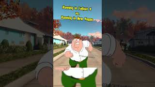 Running in Fallout 4 vs running in  Fallout New Vegas: #fallout #memes #shorts #fallout4