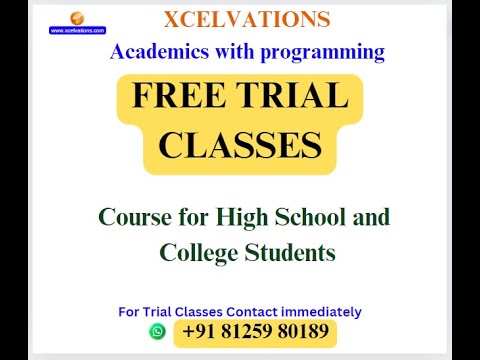Machine Learning Course for High School and College Students | Xcelvations #Xcelvations