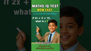 Math IQ Test  | Can You Solve These Math Challenge Puzzles? | Brain Teaser Quiz #mathiqtest