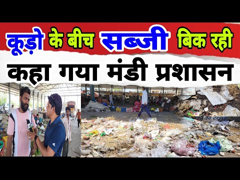 कूड़े के बीच सब्जी बिक रही😱 कहा गया मंडी प्रशासन #charkhidadrinews #latestnews #sabji #viral