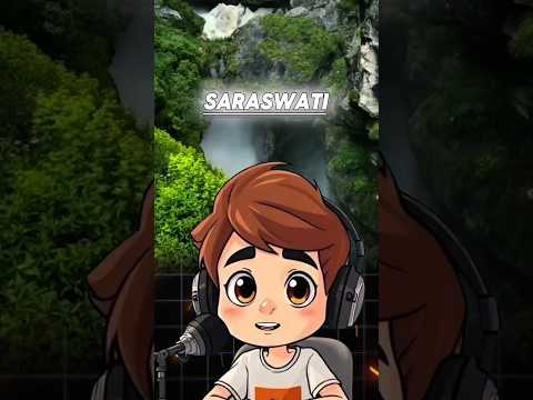 सरस्वती नदी का रहस्य 😱 Saraswati River #saraswati #mahabharat #pandav #rehasya #facts #shorts #story