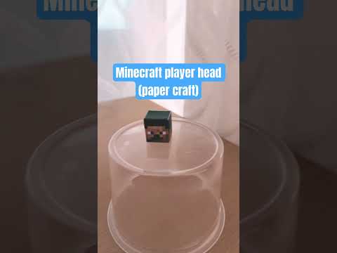 Minecraft player head (papercraft)#papercraft #minecraft