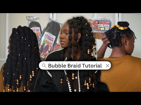 Easy Tutorial of Bubble Braids/Poodle Puff