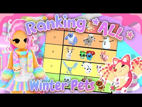 Making a Tier List of *ALL* Winter/Christmas Pets In Adopt Me! Roblox
