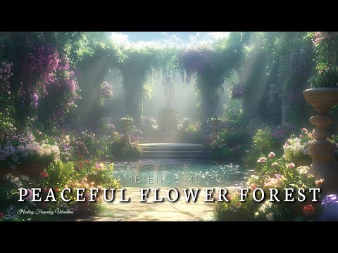 Peaceful Flower Forest Ambience | Deep Reflection, Relaxation & Emotional Renewal | 639Hz + 528H