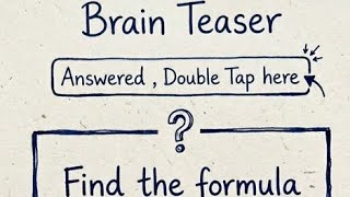 Intelligent solve fast #IQChallenge  #Puzzle #BrainTeaser #MindChallenge #LogicPuzzle #iqtest