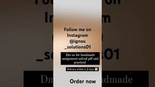 #ignou#ignou_solutions#ignou_assignment_update #ignouuniversity #ignouhandwrittenassignment