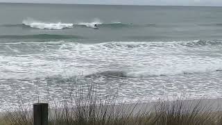Surfing small waves in Pauanui New Zealand on a HI Mid 6