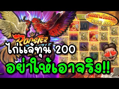 สล็อตPG : สล็อตแตกง่าย Rooster Rumble l ไก่แจ้ทุน200 อย่าให้เอาจริง !!