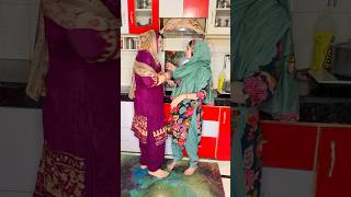 Aaj khana nahi banana beti 😇#trendingshorts #saasbahufunny #viralvideo #krishnadevi