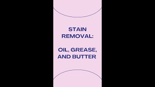A dry cleaners guide to removing a GREASE stain - How to remove a grease or oil stain