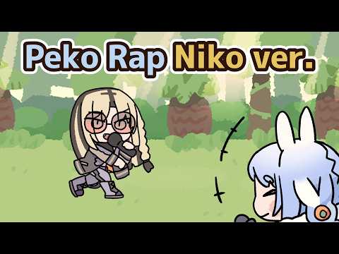Peko rap Niko Koganei ver.【Animation/NikoKoganei/PekoraUsada/hololive/Eng sub】