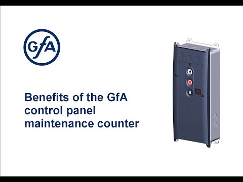 Benefits of the GfA Control Panel Maintenance Counter