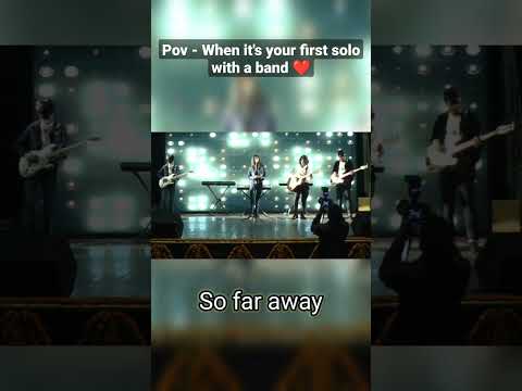 Pov - When it's your first solo with a band 🎶❤️ #sofaraway by @avengedsevenfold #youtubeshorts