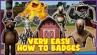 HOW TO GET ALL 33 BADGES in SCP MORPH | Roblox