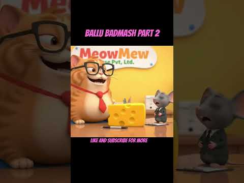 ballu badmash funny cat animated story for kids #billukavideo #catshorts #shorts #youtubekids #cats
