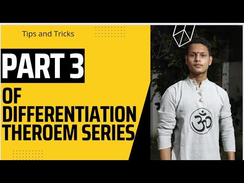 PART 3 OF DIFFERENTIATION THEROEM// MATHS// MAHARASHTRA BOARD.