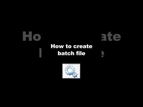 How to create batch file #shorts