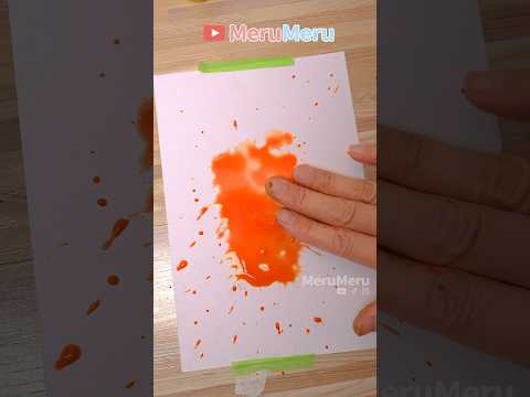 🧡watercolor #shorts #art #diy  #shortvideo #satisfying #easydrawing  #tutorial  #painting