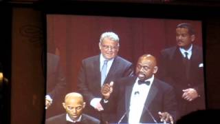 Marquis Grissom honoring the 1994 Montreal Expos at the 2014 BBWAA Dinner