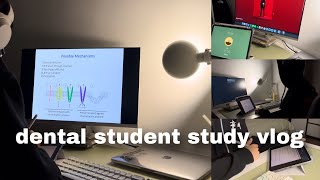 dental student study vlog 🎧🦷 productive late night study with me | costco trip