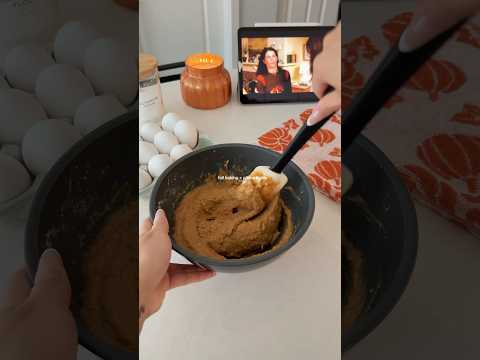 fall baking + gilmore girls 🤎 #bakingtherapy #pumpkinmuffins #fallbaking
