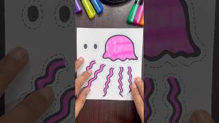 Cut And Paste ✂️ Jellyfish 🪼 Part#43 shorts #shortsfeed