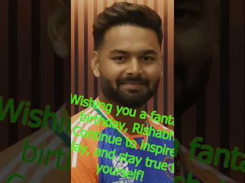 Happy Birthday Rishabh pant | pant rishabh | HBD Rishabh Pant | Cricket star #happybirthday #cricket