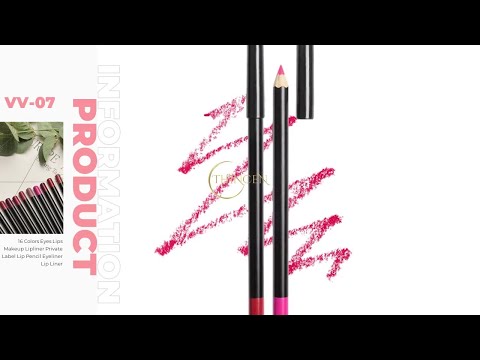 16 Colors Eyes Lips Makeup Lipliner Private Label Lip Pencil Eyeliner Lip Liner