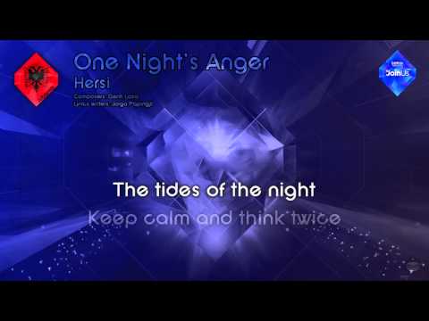 Hersi - "One Night's Anger" (Albania) - [Karaoke version]