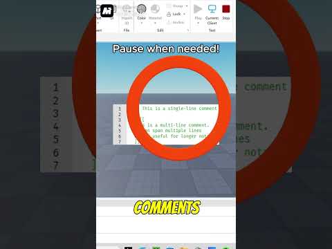 Master Comments in 15 Seconds! ✍️ #shorts #robloxStudio