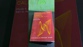 Differential and Integral Calculus Book by Love and Rainville #shorts #enginerdmath #math #calculus