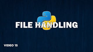 Python Tutorial: File Handling CRUD Operations Explained Step-by-Step
