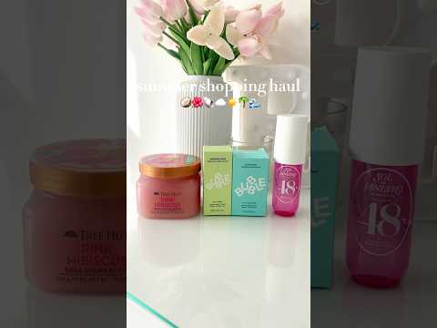 summer shopping haul #summer #preppy @bubbleskincare  #viral #algorithm #skincare #trending #fyp