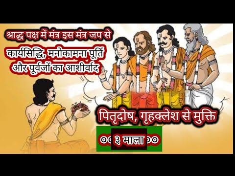 पितृदोष, गृहक्लेश से मुक्ति | कार्यसिद्धि, मनोकामनापूर्ति और पूर्वजों का आशीष मात्र इस मंत्र जप से