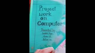 how to write project work in style | school project