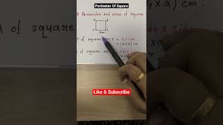 Perimeter Of Square #mathematics #viral #youtubeshorts #geometry #matholympiadquestion