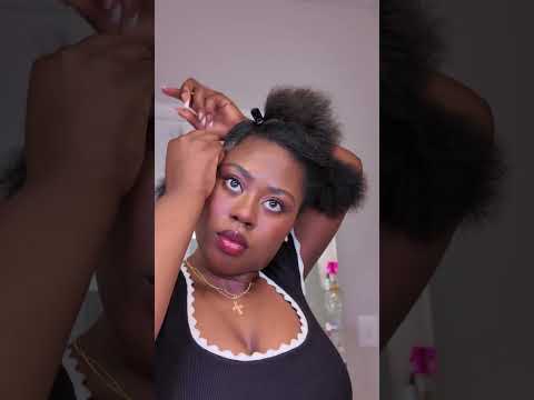 Easy in between #protectivestyles  #hairstyle #hair #afrohair #shortfeed #updohairstyles #afrohair