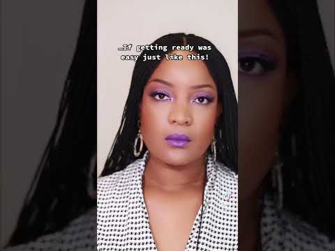 Purple for spring 💜💜💜 #purpleeyeshadow #purplelipstick #fentybeauty #makeuprevolution