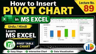 How to Insert Pivot Chart in MS Excel | Create Interactive Pivot Charts Easily | Excel Tutorial #89