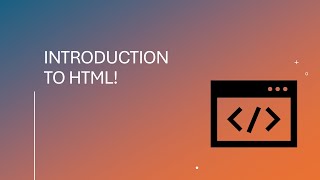 Intro to HTML Course