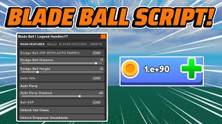 Blade Ball Script GUI / Hack (INFINITE WINS, AUTOFARM, INF COINS, AND MORE)