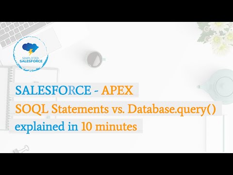 Salesforce - Apex - SOQL Query Statement vs. Database.query explained in 10 minutes