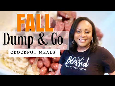 DUMP & GO FALL RECIPES | FALL CROCKPOT RECIPES | 3 SLOWCOOKER RECIPES